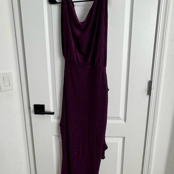 Petal & Pup Santiago Off Shoulder Purple Midi Dress - Picture 5 of 9